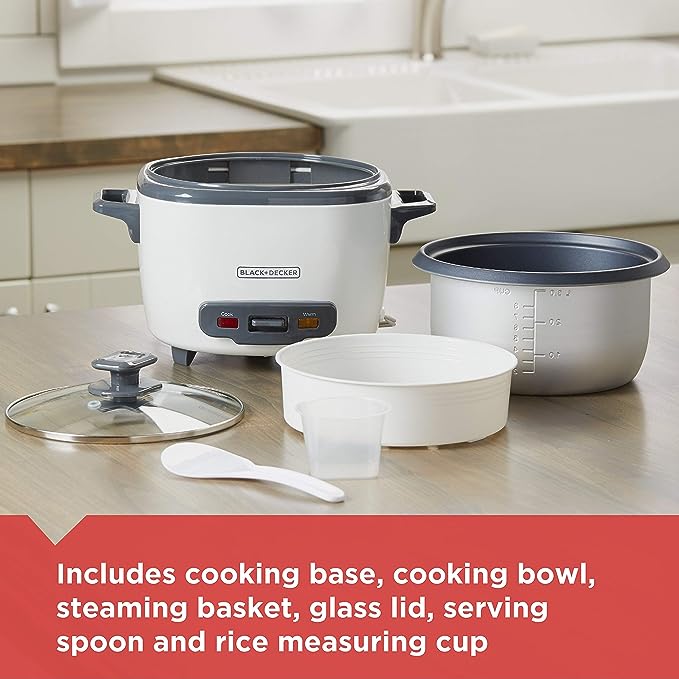 BLACK + DECKER 16-Cup Rice Cooker.